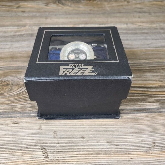 Freeze Wrist Watch Diamond Mother of Pearl Rare Classic Hip Hop TimePiece - Picture 5 of 5